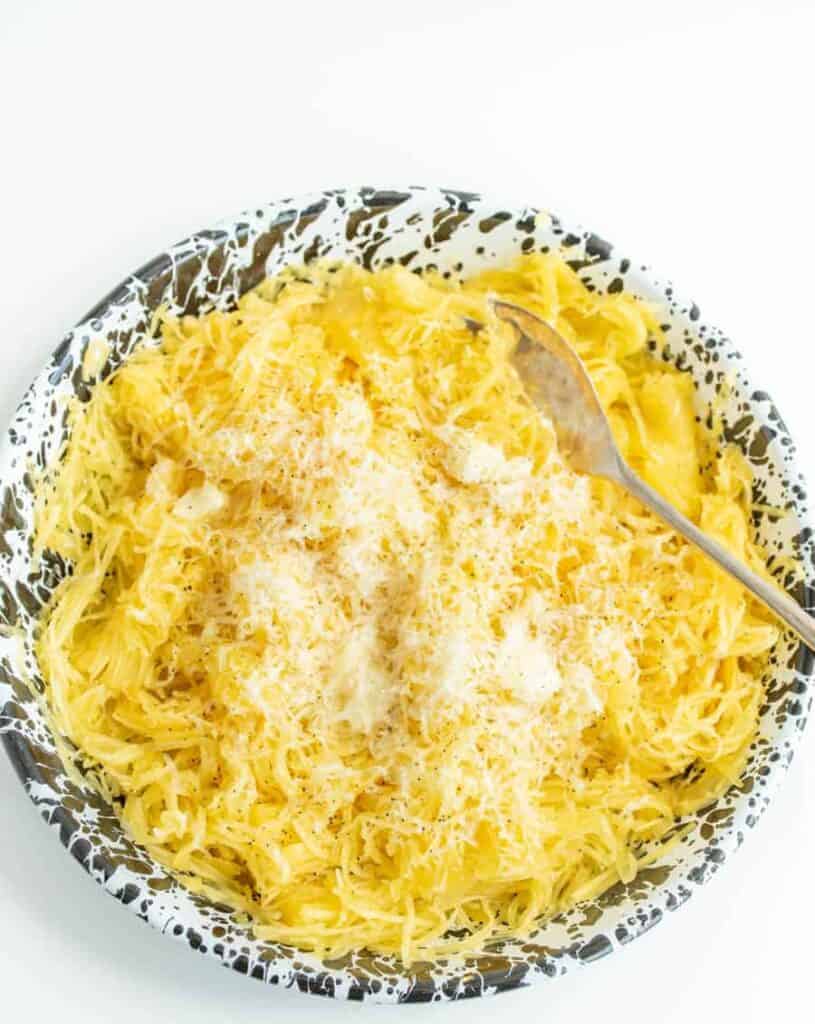 Spaghetti Squash With Butter And Parmesan Bless This Mess