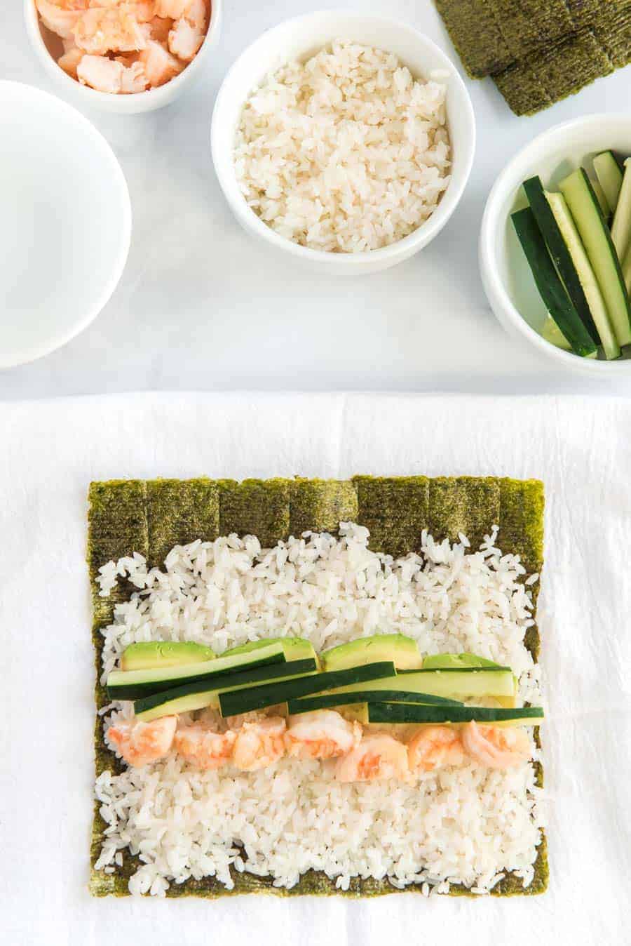 easy shrimp sushi recipe how to image