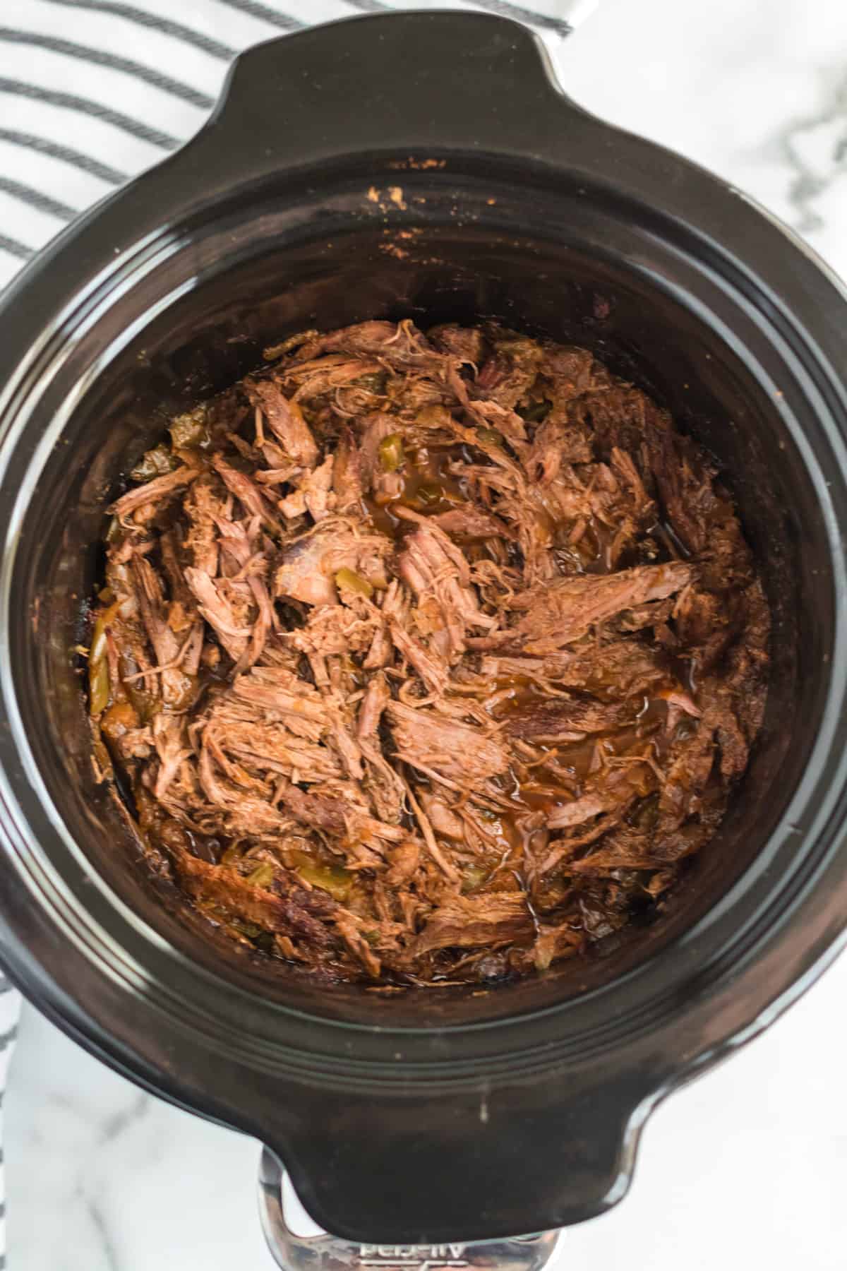 Steak Carnitas Meat in the Crockpot - Bless This Mess