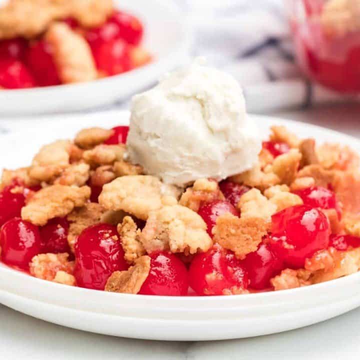 Homemade Cherry Crumble Recipe — Bless this Mess