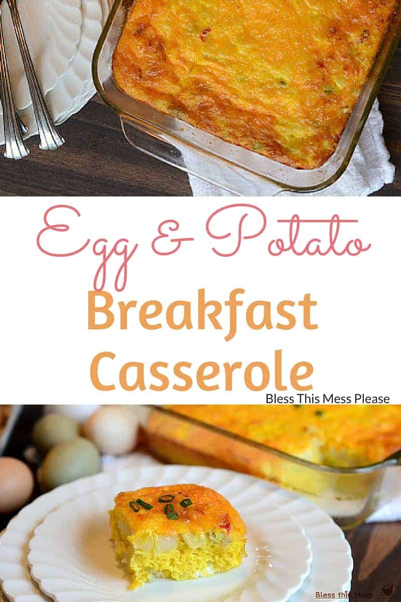 Easy Egg and Potato Breakfast Casserole - Bless This Mess