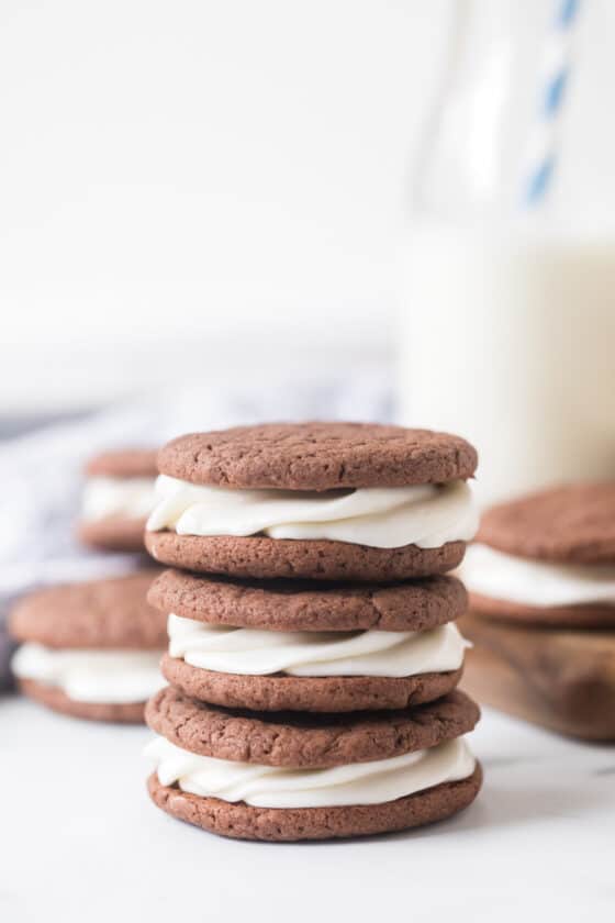 Homemade Soft Oreos from a cake mix — Bless this Mess