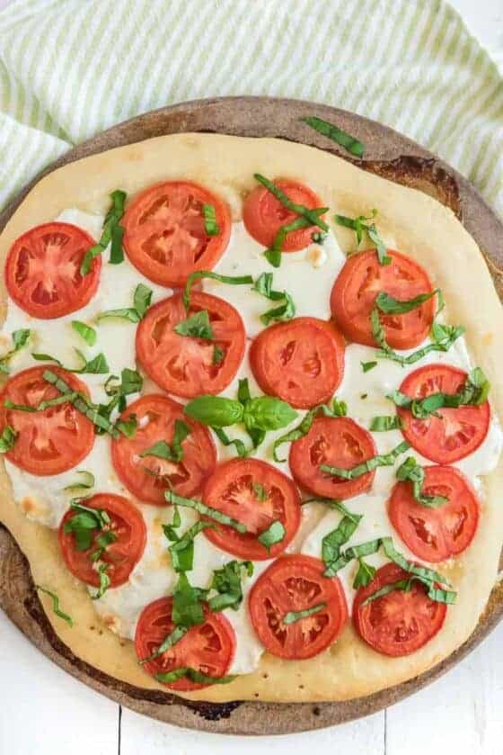 Easy Margherita Pizza Recipe — Bless this Mess