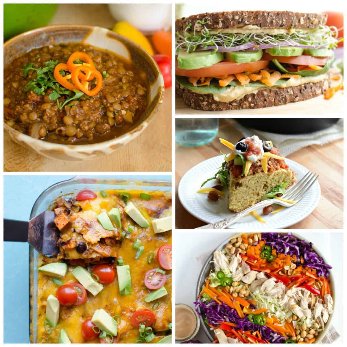 Dinners - Clean Eating Meal Plan picture collage.