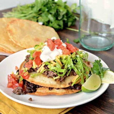 Mexican Beef Tostada Recipe - Bless This Mess