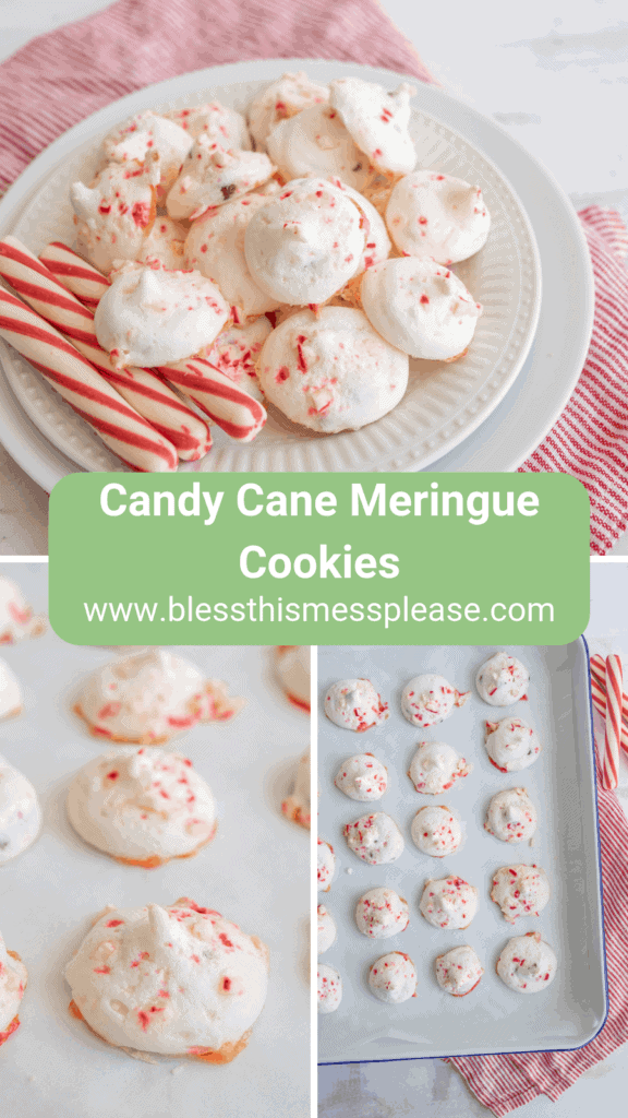 crunchy and sweet with the perfect balance of chocolate and peppermint, candy cane meringue cookies are the best cookie to make your holiday season more festive and sweet