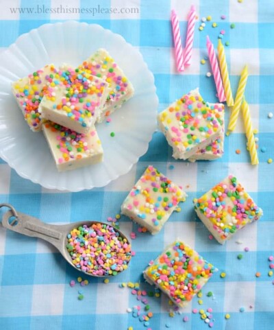 Easy Cake Batter Fudge — Fun Birthday Party Dessert Recipe