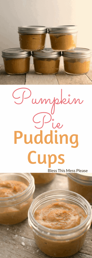 Pumpkin Pie Pudding Cups