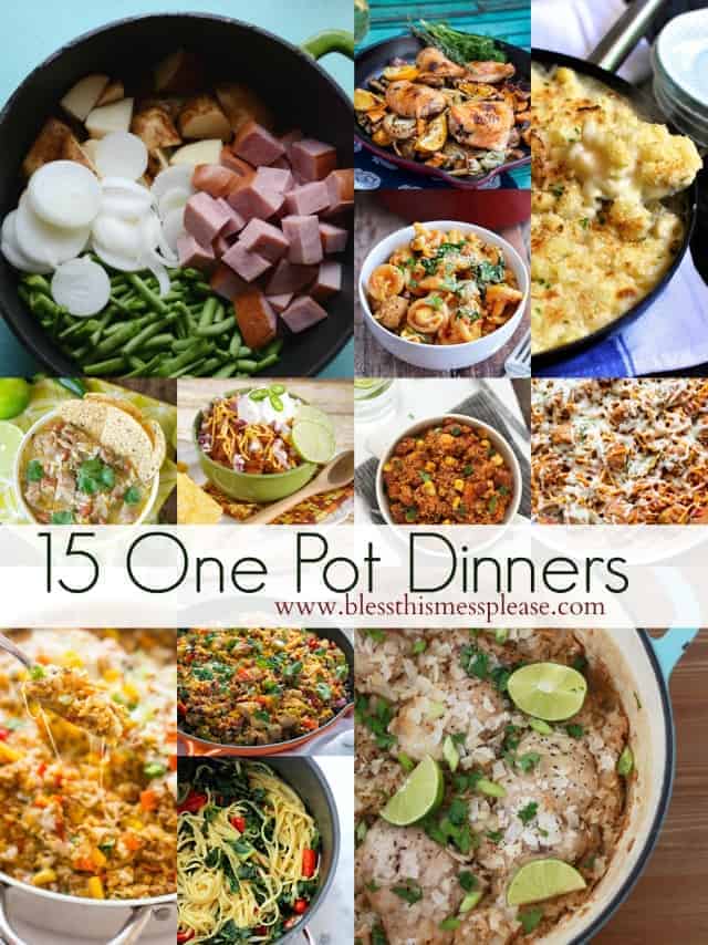 15 Simple One Pot Dinner Ideas - Bless This Mess
