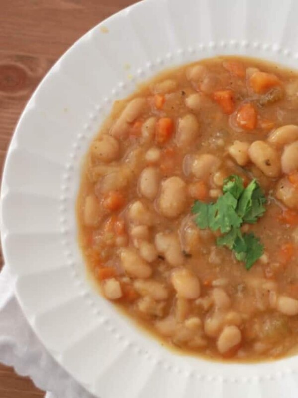 slow cooker vegetable bean soup