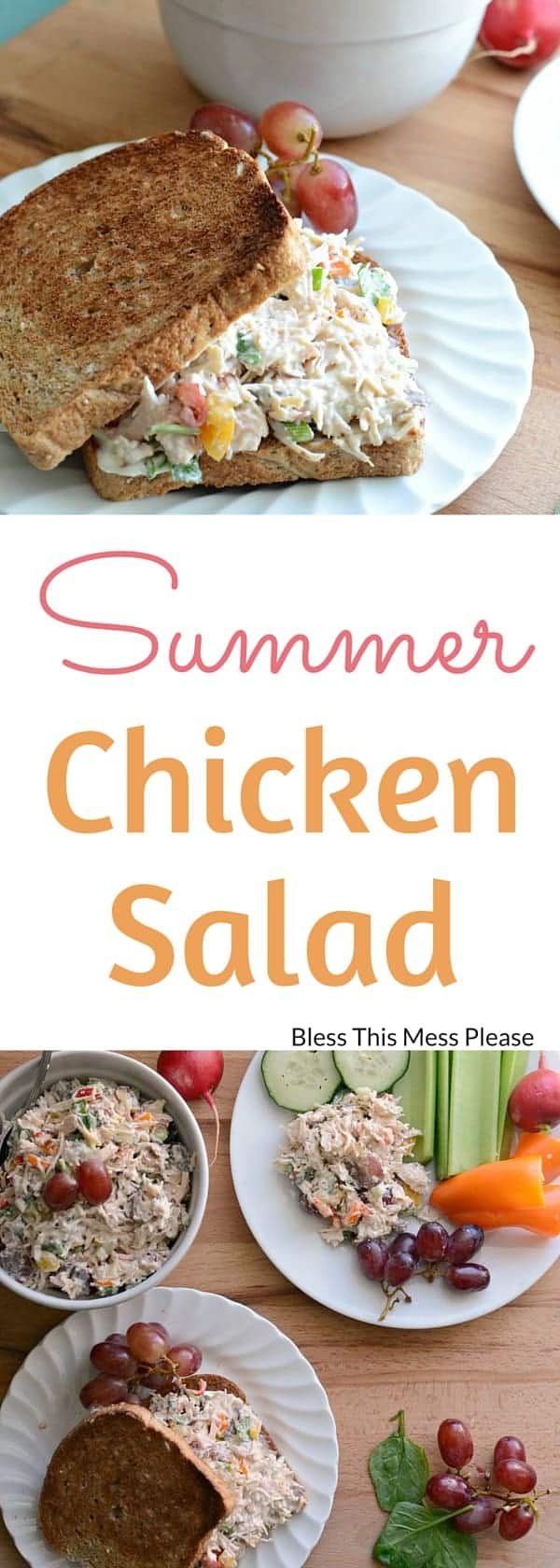 Quick And Easy Summer Chicken Salad — Bless This Mess 8667