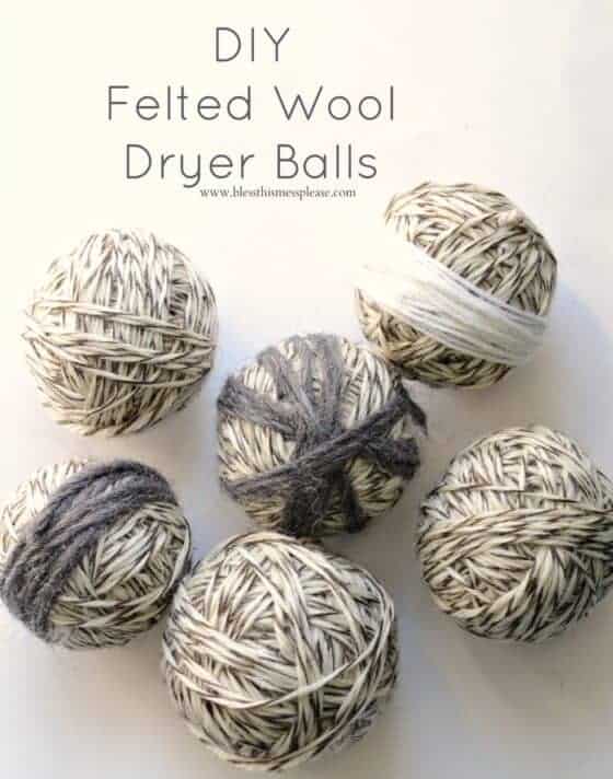 DIY Felted Wool Dryer Balls — Bless this Mess