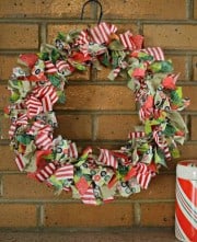 DIY Christmas Rag Wreath — Bless this Mess