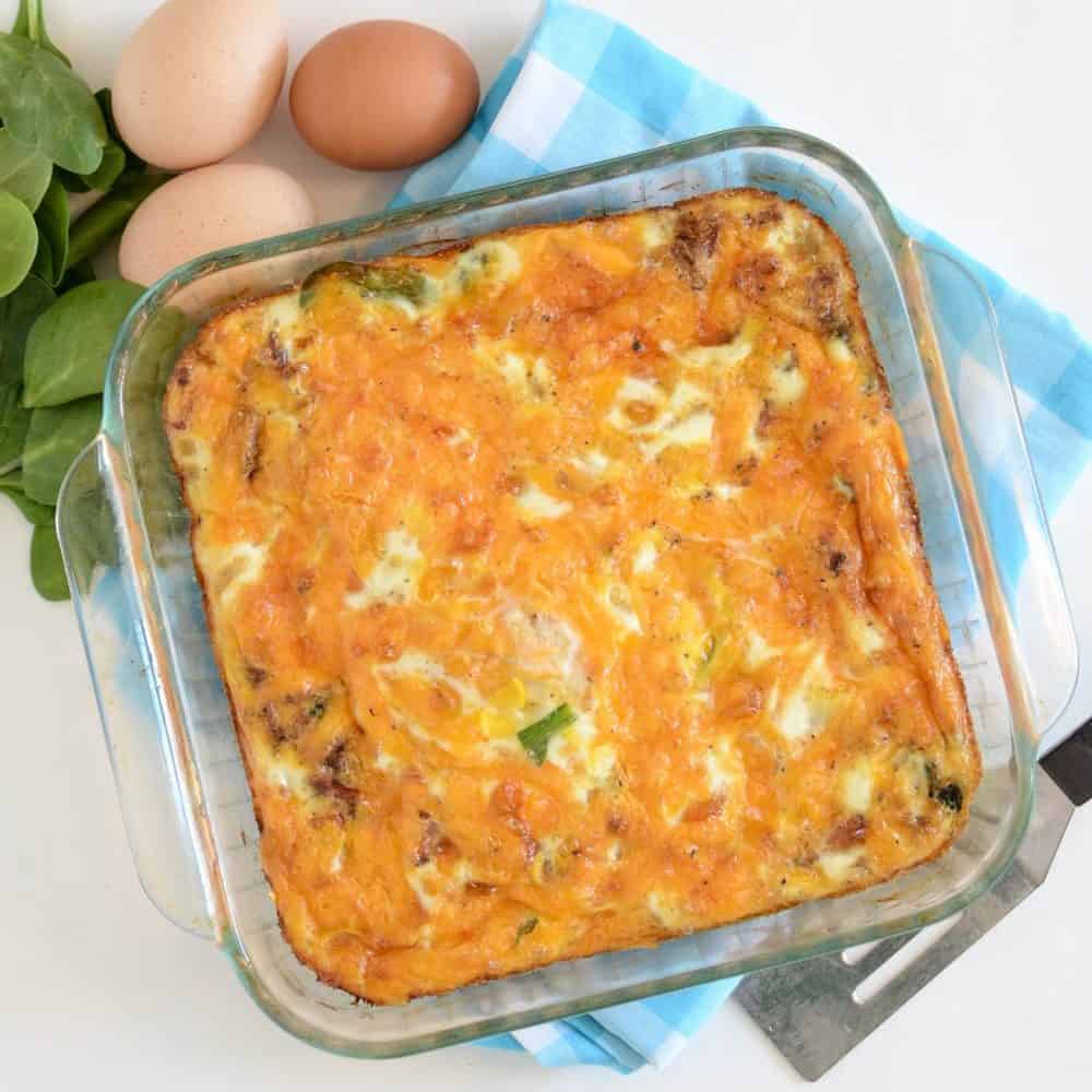 Easy Vegetable and Cheese Egg Bake — Bless this Mess