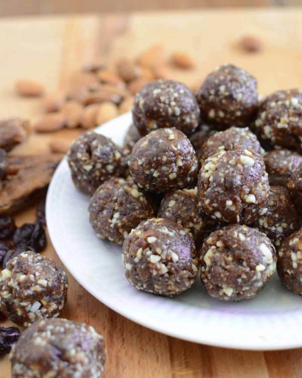 Healthy Cherry Energy Balls Bless this Mess