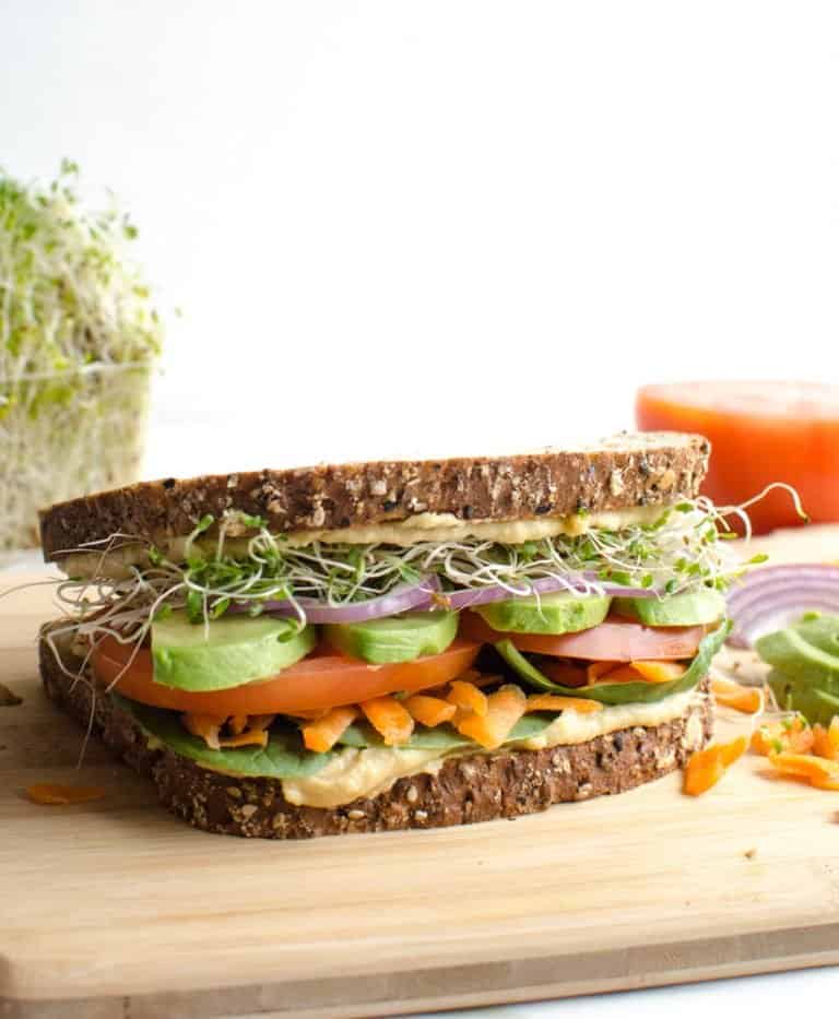 The Ultimate Hummus and Veggie Sandwich — Bless this Mess