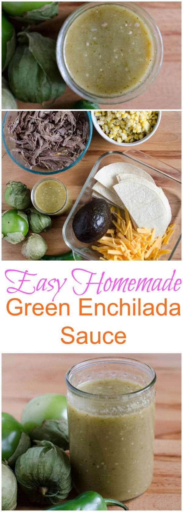Green Enchilada Sauce (Quick & Easy) - Bless this Mess