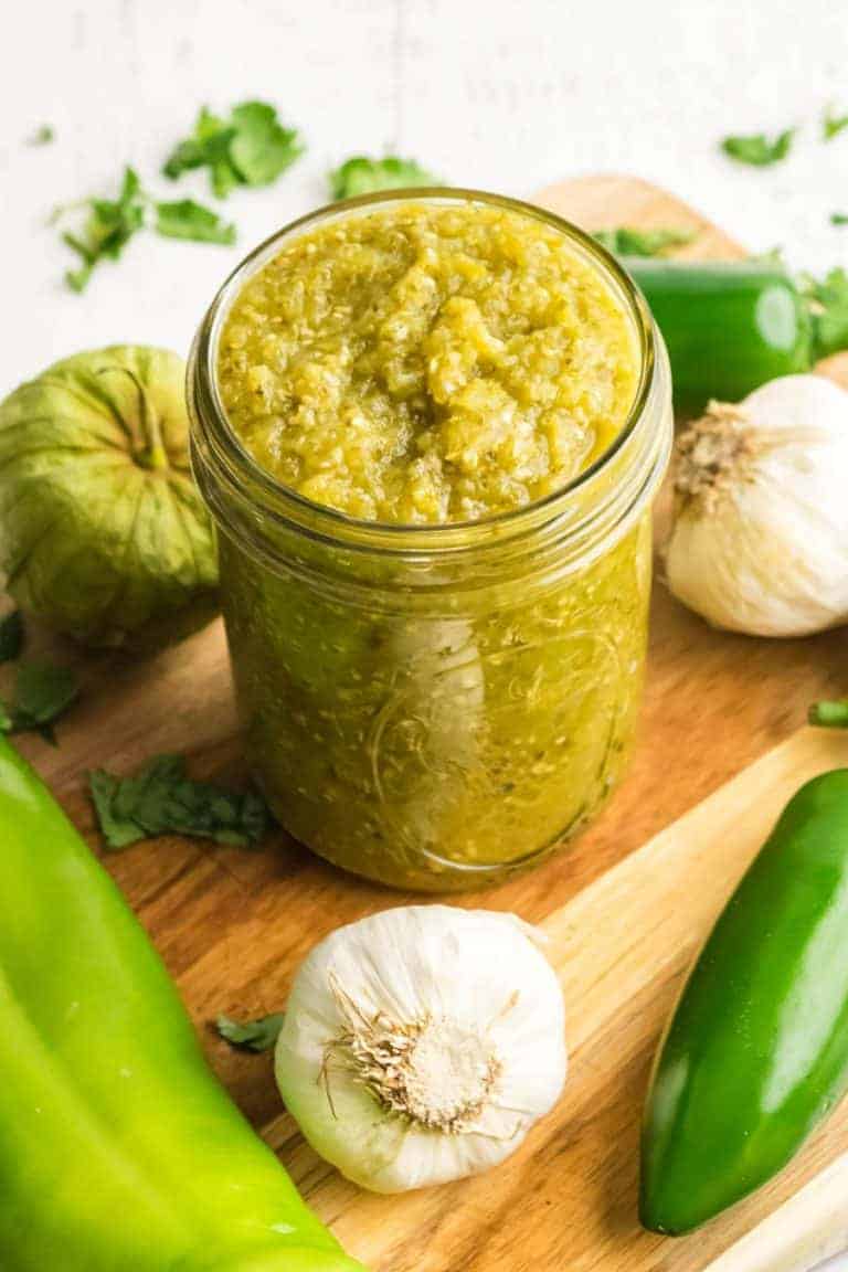 Green Enchilada Sauce (Quick & Easy) - Bless This Mess