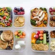 4 healthy adult lunch boxes