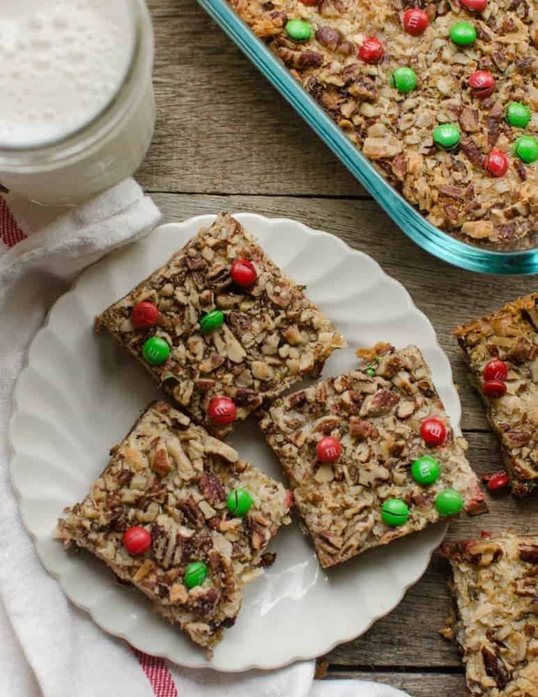 Christmas Magic Cookie Bars Recipe | Bless This Mess