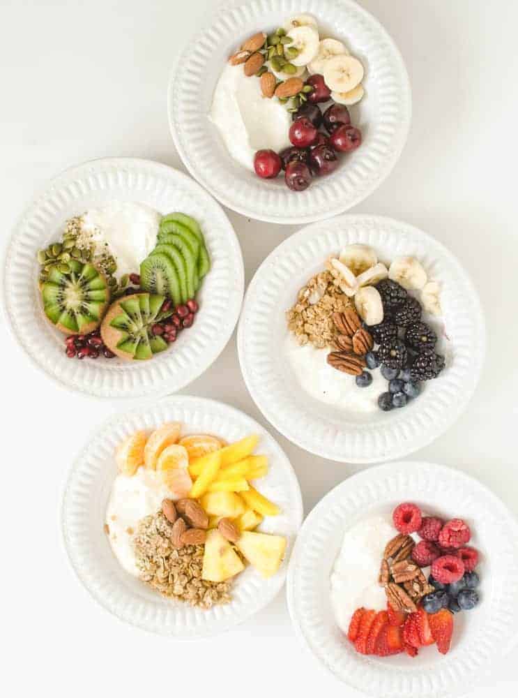Easy Yogurt Bowls - 8 different ideas to make your breakfast awesome!