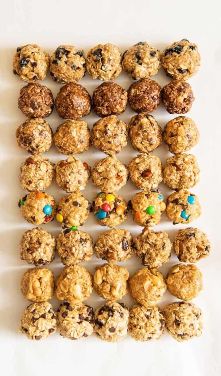 8 NoBake Oatmeal Energy Balls (Recipes + Video)