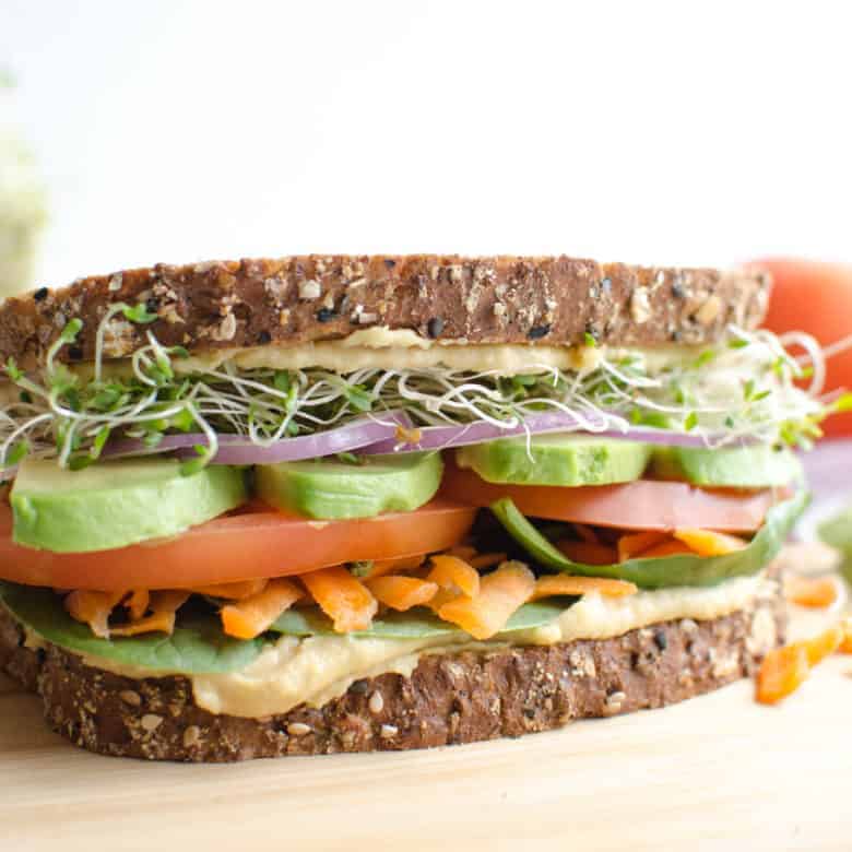 The Ultimate Hummus and Veggie Sandwich — Bless this Mess