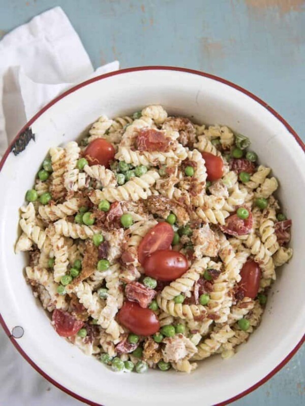 chicken bacon ranch pasta salad