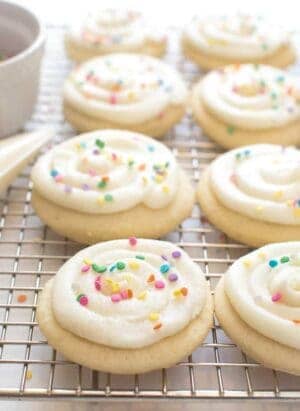 Soft and Puffy Greek Yogurt Sugar Cookies — Bless this Mess