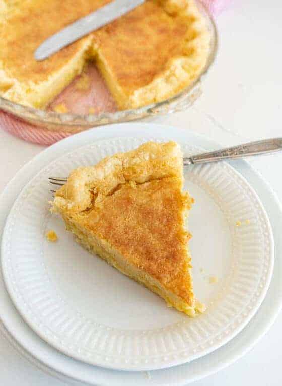 Buttermilk Pie (Old Fashioned & Custard-Filled) - Bless This Mess