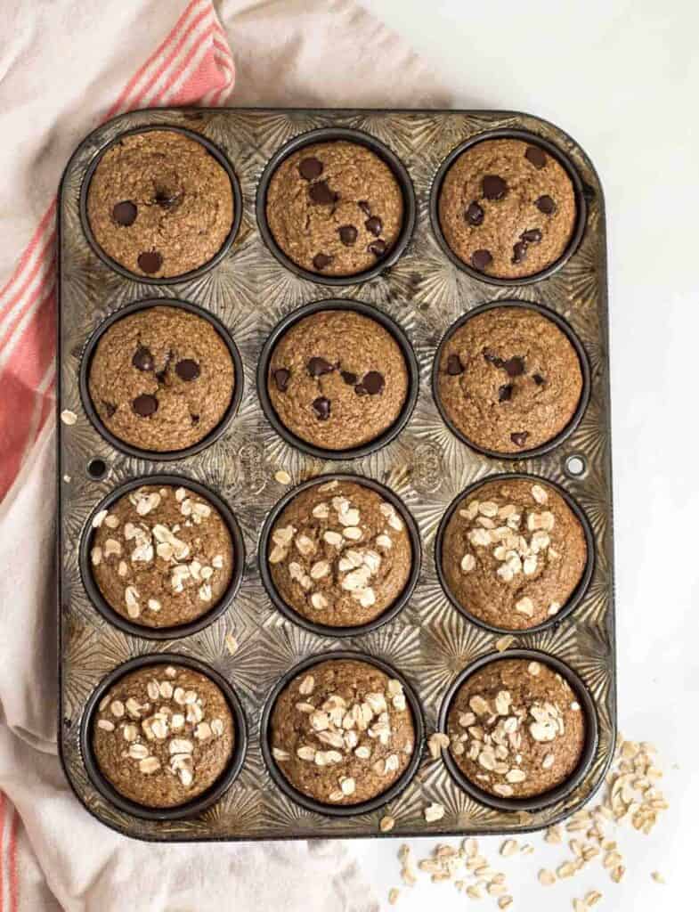 Easy Healthy Banana Muffins Made in the Blender