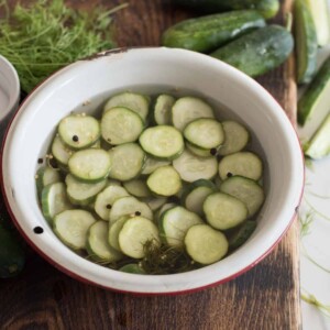 Quick Dill Refrigerator Pickles | Easy Refrigerator Pickles Recipe