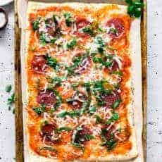 30 Minute Meaty Margherita Pizza | Easy Pizza Recipe From Scratch