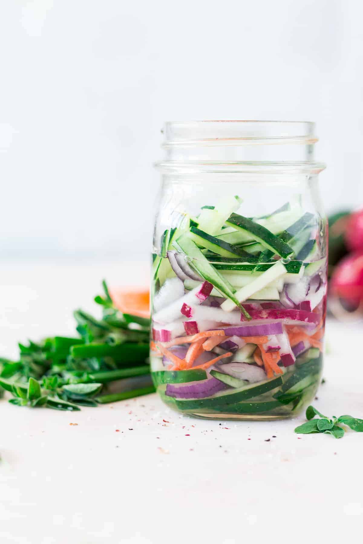 Quick Pickled Cucumbers and Onions | A Pickled Vegetable Side Recipe