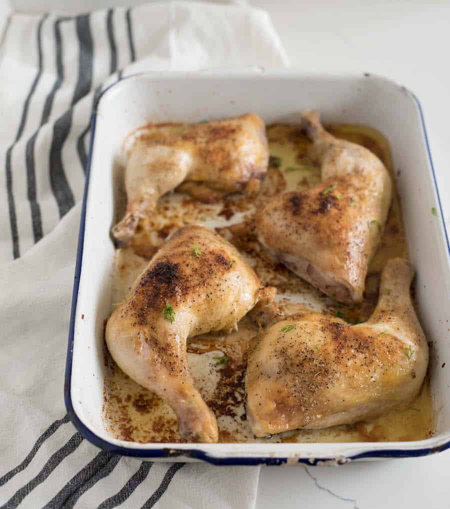 Baked Chicken Leg Quarters Easy Recipe Bless This Mess