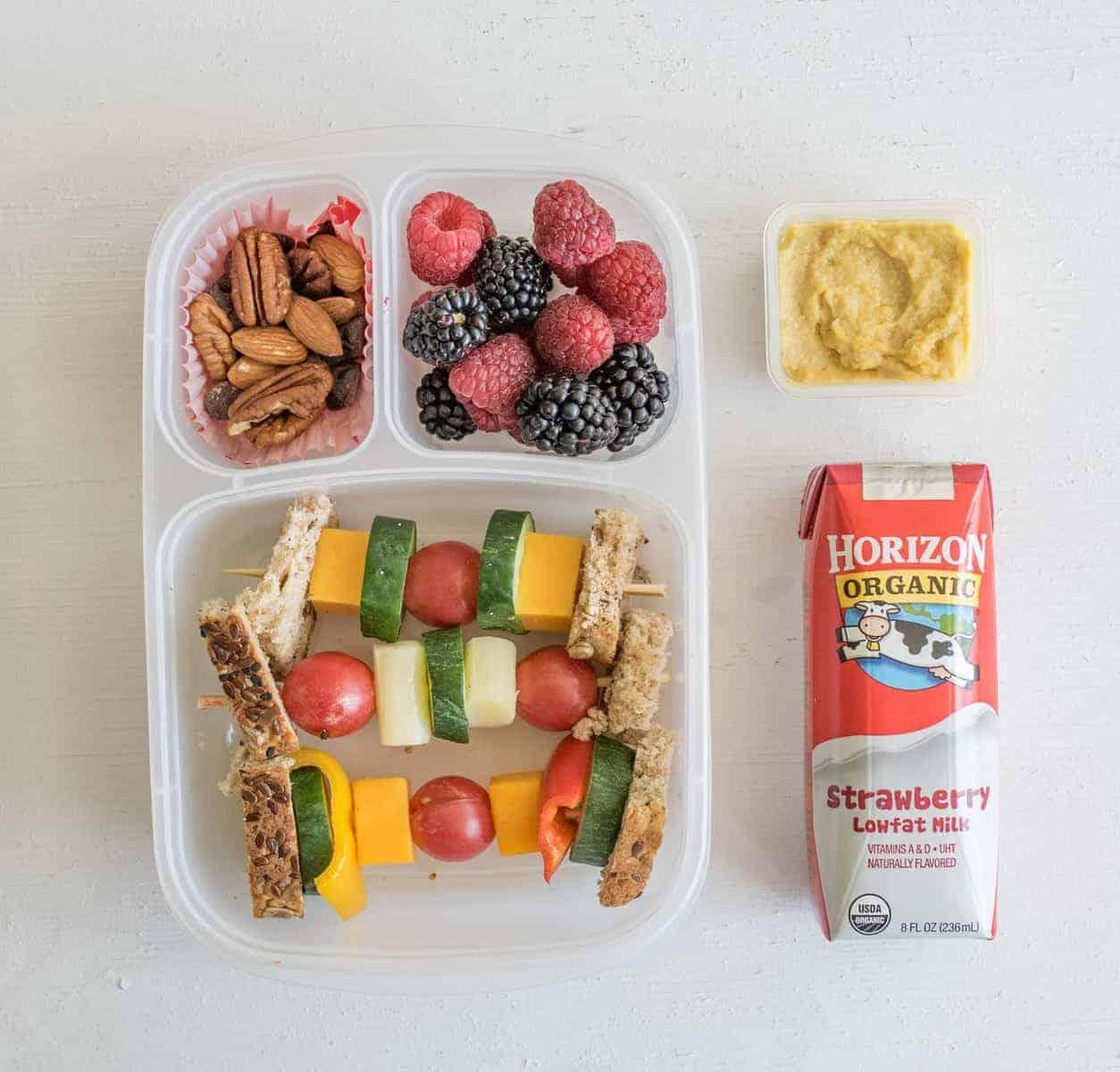 6 Easy Sandwich-on-a-Stick Lunch Box Ideas are perfect to take to school  or work and are a fun tw…