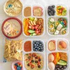 Image of hummus lunch boxes