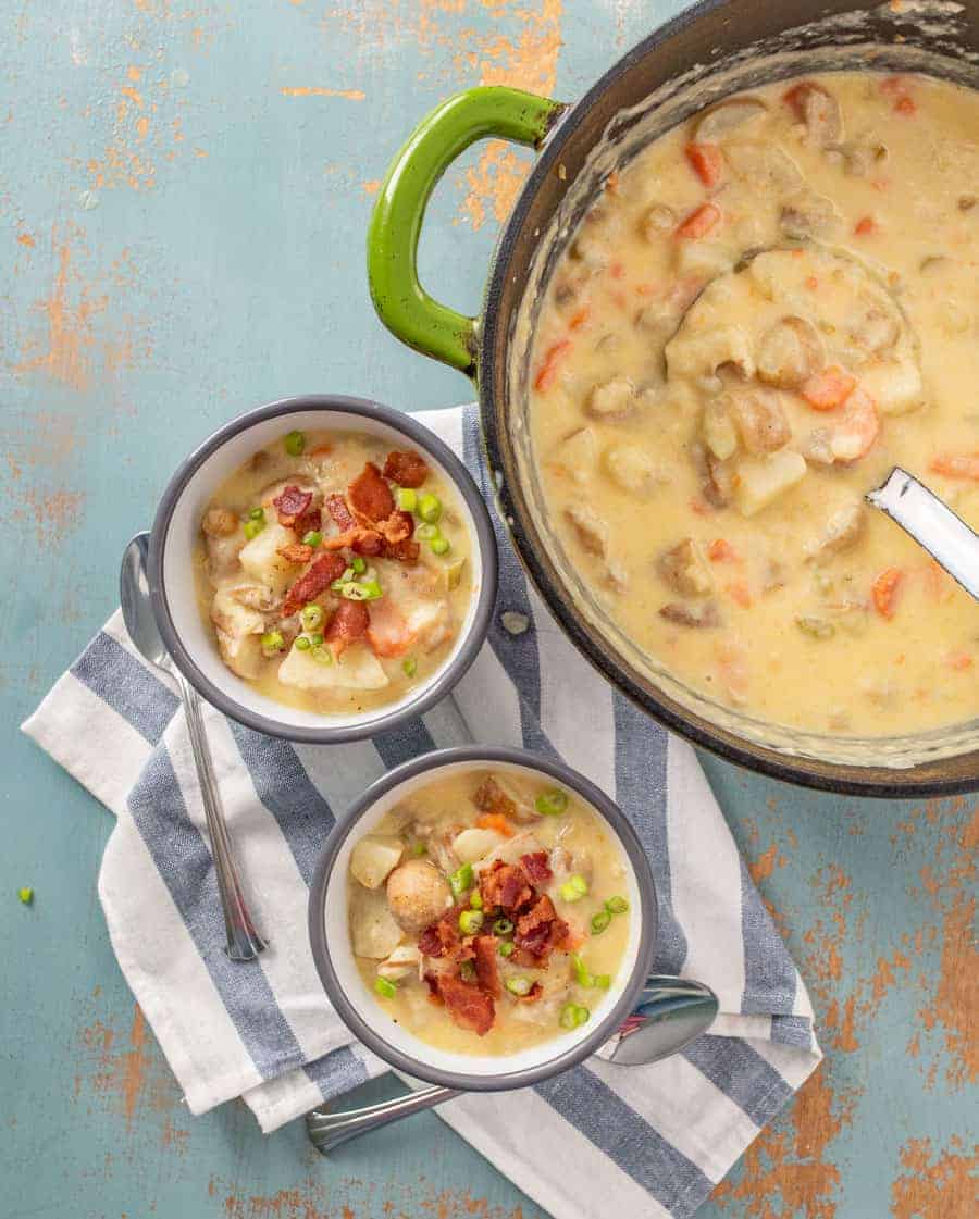 Classic & Creamy Potato Chowder Recipe | Slow Cooker or Instant Pot