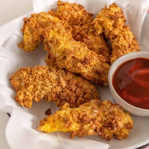 How to Make Homemade Chicken Strips in the Air Fryer — Bless this Mess