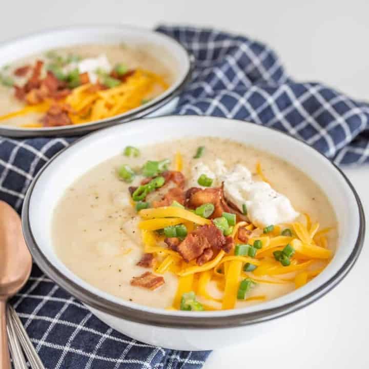 Instant Pot Loaded Baked Potato Soup — Bless this Mess