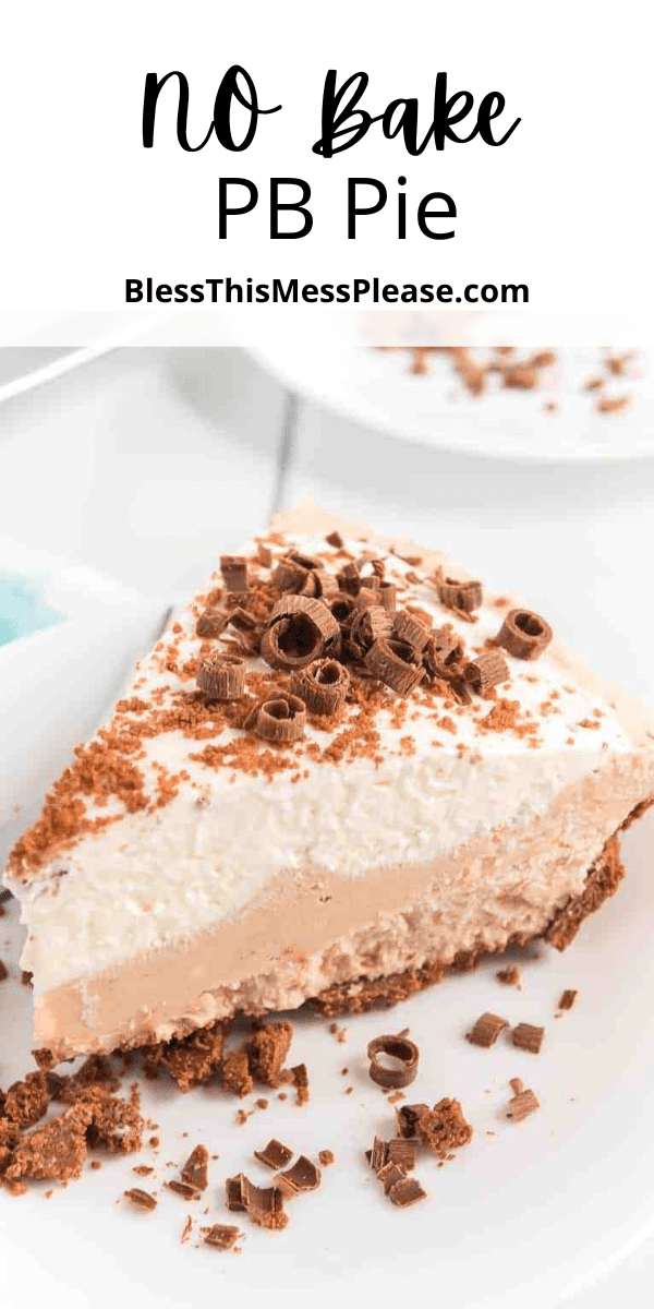 Chocolate Peanut Butter Pie — Bless this Mess
