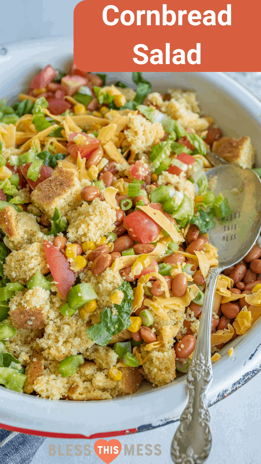 Easy Cornbread Salad Recipe Bless this Mess