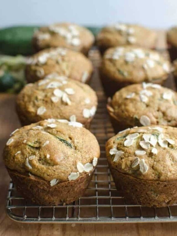 healthy whole grain zucchini muffins