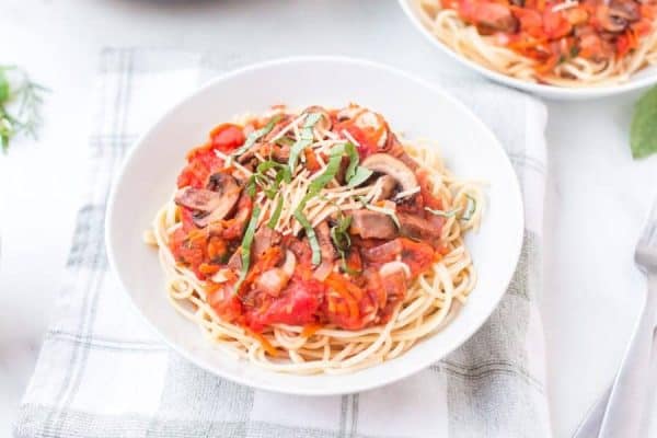 Steak and Mushroom Marinara - Bless This Mess