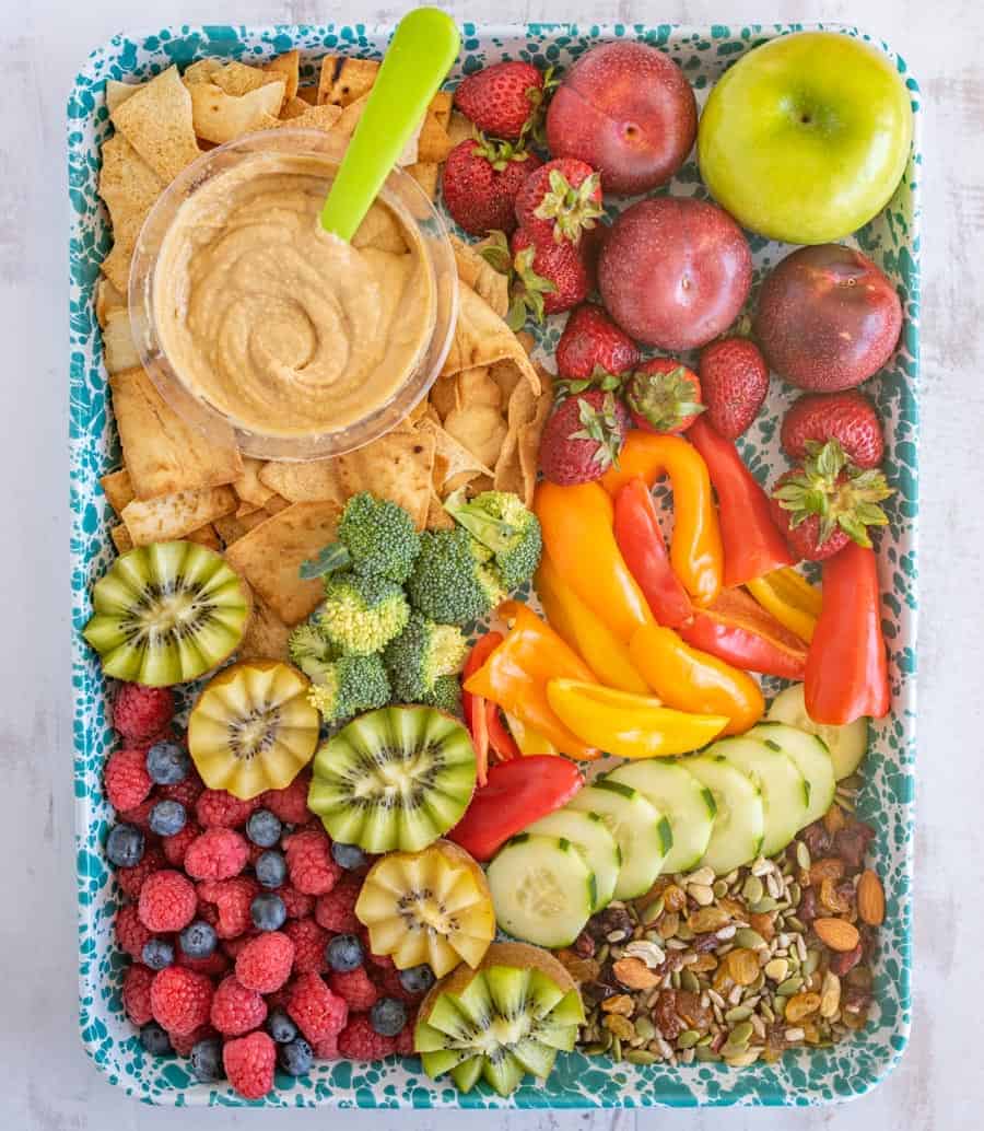 Create an After School Snack Board for the Kids with a Variety of Treats!