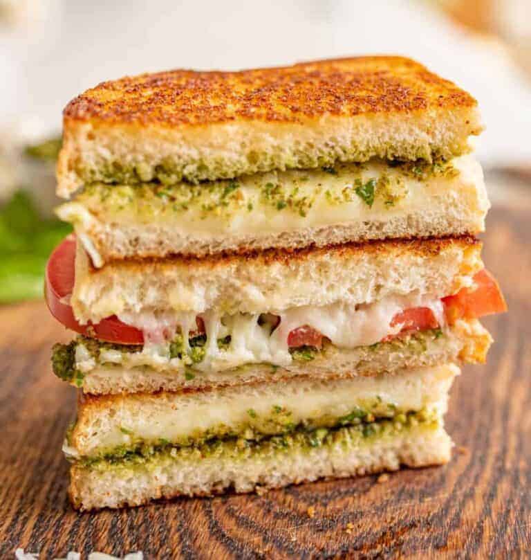 Pesto Grilled Cheese Sandwich — Bless this Mess