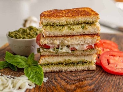 Pesto Grilled Cheese Sandwich — Bless this Mess