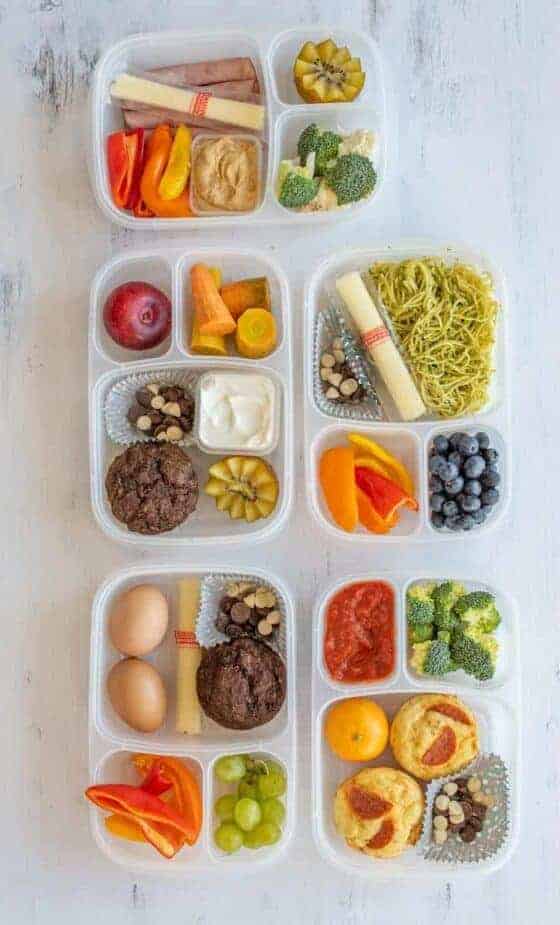 Make Ahead Lunch Box Ideas: Pack on Sunday, No morning prep! — Bless ...