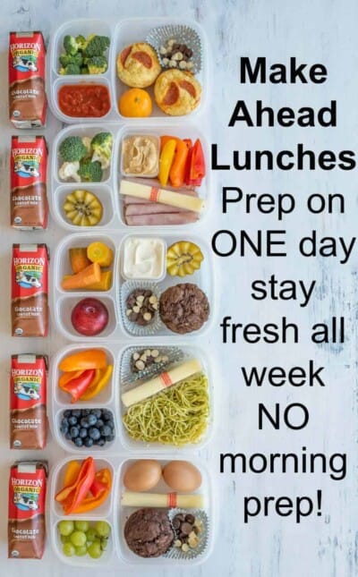 Make Ahead Lunch Box Ideas: Pack on Sunday, No morning prep! — Bless ...