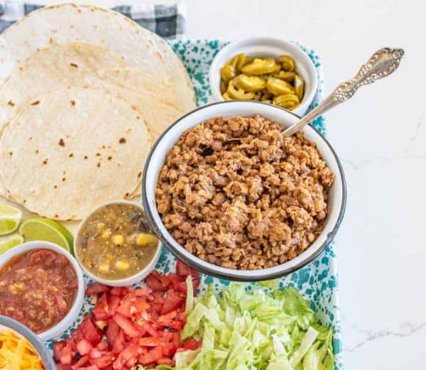 Instant Pot Ground Turkey and Lentil Taco Filling — Bless this Mess